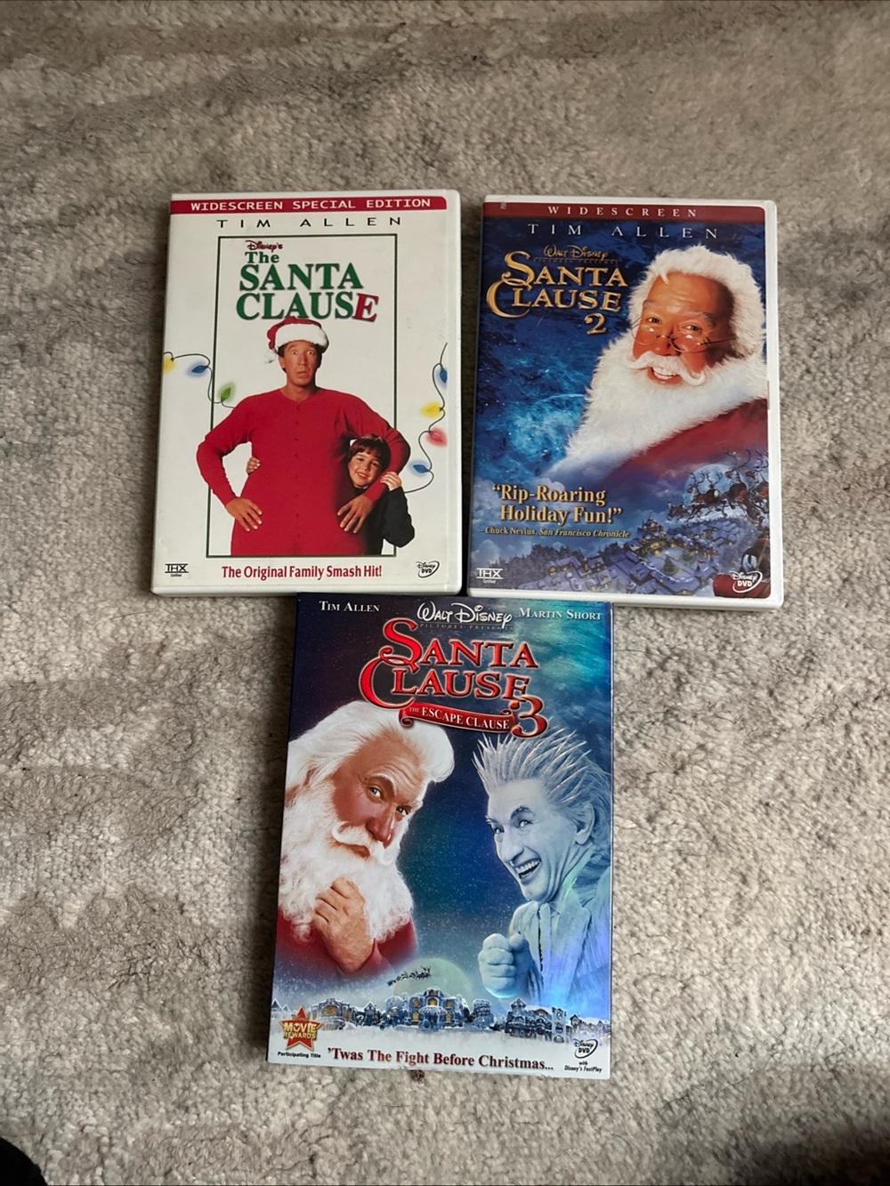 Disney The Santa Clause Trilogy DVD Set - White, Red, Blue Covers